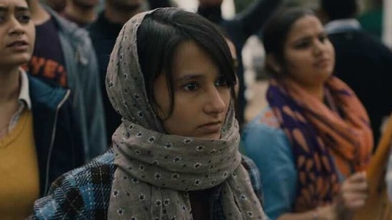 Yashaswini Dayama in a still from Delhi Crime. Yashaswini Dayama in a still from Delhi Crime.