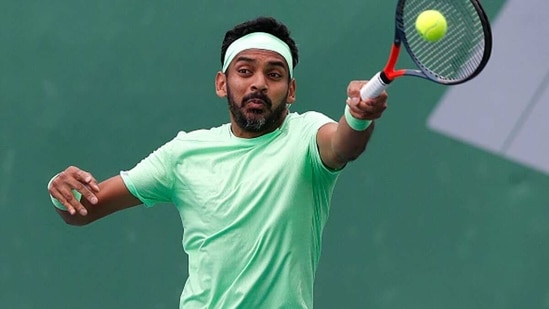 Divij Sharan in action. (Getty Images) Divij Sharan in action. (Getty Images)