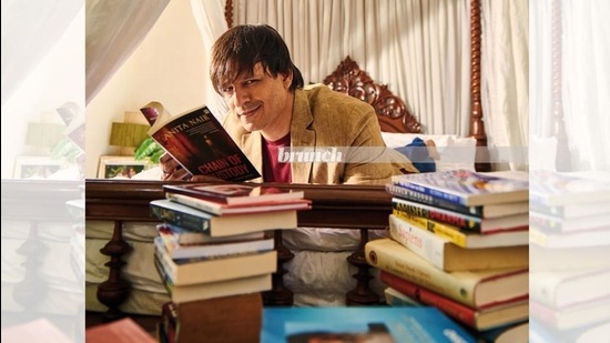 Vivek Oberoi reads in his bedroom in Mumbai during the photoshoot for this column (Prabhat Shetty) Vivek Oberoi reads in his bedroom in Mumbai during the photoshoot for this column (Prabhat Shetty)