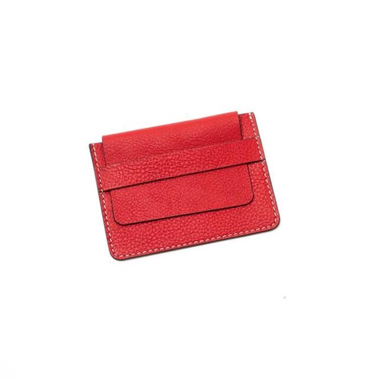 Red leather wallet by The Leather Story Red leather wallet by The Leather Story