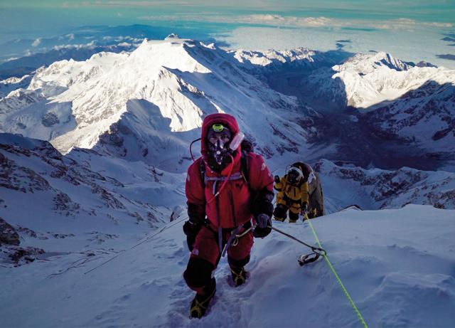 Arjun during the Kanchenjunga expedition in 2018