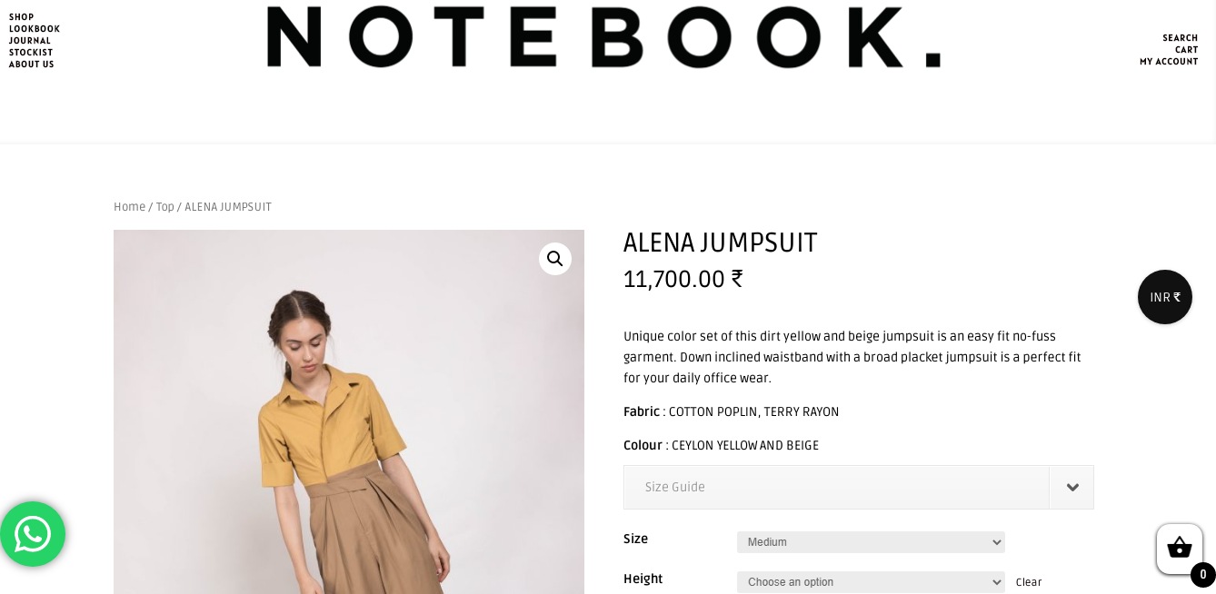 Bhumi Pednekar's jumpsuit from Notebook (thenotebookstudio)