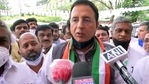 Congress leader Randeep Surjewala speaks to media on 8th Dec Bharat Bandh, in New Delhi on Sunday. (ANI PHOTO) Congress leader Randeep Surjewala speaks to media on 8th Dec Bharat Bandh, in New Delhi on Sunday. (ANI PHOTO)