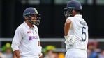 India's Shardul Thakur, left, and teammate Washington Sundar talk during play on day three of the fourth cricket test between India and Australia at the Gabba, Brisbane, Australia, Sunday, Jan. 17, 2021. (AP Photo/Tertius Pickard)(AP) India's Shardul Thakur, left, and teammate Washington Sundar talk during play on day three of the fourth cricket test between India and Australia at the Gabba, Brisbane, Australia, Sunday, Jan. 17, 2021. (AP Photo/Tertius Pickard)(AP)