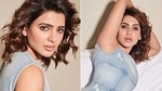 Samantha Akkineni in denim dress for The Family Man promotions(Instagram/samantharuthprabhuoffl) Samantha Akkineni in denim dress for The Family Man promotions(Instagram/samantharuthprabhuoffl)