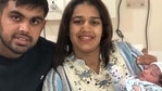 Wrestler and politician Babita Phogat and husband, wrestler Vivek Suhag recently became proud parents of a baby boy. Wrestler and politician Babita Phogat and husband, wrestler Vivek Suhag recently became proud parents of a baby boy.
