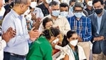 Across the country, a large majority of the vaccinations done on Saturday were using the Covishield vaccine since that has one of the highest volumes of ready stock. (Pratik Chorge/HT Photo) Across the country, a large majority of the vaccinations done on Saturday were using the Covishield vaccine since that has one of the highest volumes of ready stock. (Pratik Chorge/HT Photo)