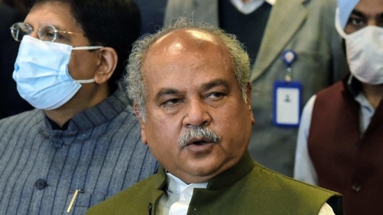 “The farmer unions are not budging from their stance, they are constantly asking to repeal the laws." said Narendra Tomar(ANI) “The farmer unions are not budging from their stance, they are constantly asking to repeal the laws." said Narendra Tomar(ANI)