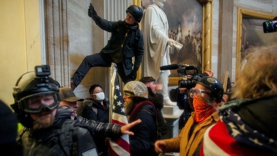 Security officials have eyed Sunday as the first major flashpoint, as that is when the anti-government "boogaloo" movement made plans weeks ago to hold rallies in all 50 states. (Representative Image) Security officials have eyed Sunday as the first major flashpoint, as that is when the anti-government "boogaloo" movement made plans weeks ago to hold rallies in all 50 states. (Representative Image)