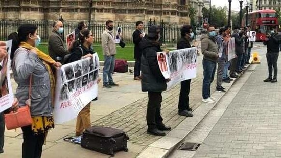 Sindhi Baloch Forum holds anti-Pak protest outside UK Parliament(ANI/ File photo) Sindhi Baloch Forum holds anti-Pak protest outside UK Parliament(ANI/ File photo)