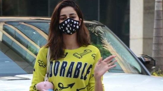 Ananya Panday in a very appropriate shirt.
