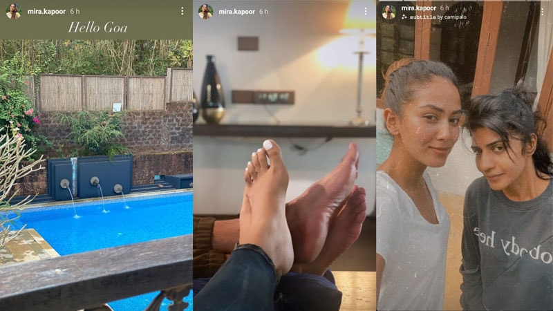 Mira Rajput shared pictures from Goa on her Instagram Stories. Mira Rajput shared pictures from Goa on her Instagram Stories.