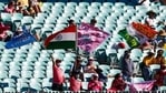 Indian supporters wave flags during play on day four of the third cricket test between India and Australia at the Sydney Cricket Ground, Sydney, Australia, Sunday, Jan. 10, 2021. (AP Photo/Rick Rycroft)(AP) Indian supporters wave flags during play on day four of the third cricket test between India and Australia at the Sydney Cricket Ground, Sydney, Australia, Sunday, Jan. 10, 2021. (AP Photo/Rick Rycroft)(AP)