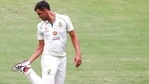 Australian bowler Mitchell Starc checks his boot during play on day three of the fourth cricket Test between India and Australia at the Gabba, Brisbane(AP) Australian bowler Mitchell Starc checks his boot during play on day three of the fourth cricket Test between India and Australia at the Gabba, Brisbane(AP)
