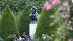 Now, the pink viburnum is in bloom, and forsythia buds poke out between the bronze forms.(AP) Now, the pink viburnum is in bloom, and forsythia buds poke out between the bronze forms.(AP)