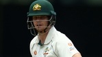Australia's batsman Steve Smith looks on as India's Shardul Thakur bowls on day four of the fourth cricket Test match between Australia and India at The Gabba in Brisbane.(AFP) Australia's batsman Steve Smith looks on as India's Shardul Thakur bowls on day four of the fourth cricket Test match between Australia and India at The Gabba in Brisbane.(AFP)