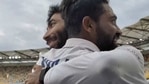 Jasprit Bumrah hugged Mohammed Siraj as he led the team back. (BCCI screengrab) Jasprit Bumrah hugged Mohammed Siraj as he led the team back. (BCCI screengrab)