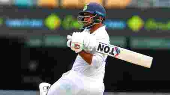 India's Shardul Thakur bats during play on day three of the fourth cricket test between India and Australia at the Gabba, Brisbane, Australia, Sunday, Jan. 17, 2021. (AP Photo/Tertius Pickard) (AP) India's Shardul Thakur bats during play on day three of the fourth cricket test between India and Australia at the Gabba, Brisbane, Australia, Sunday, Jan. 17, 2021. (AP Photo/Tertius Pickard) (AP)