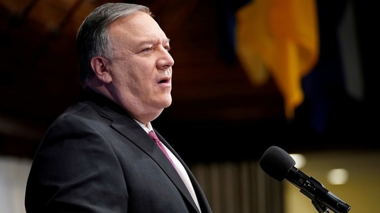 Secretary of State Mike Pompeo speaks at the National Press Club in Washington. (REUTERS) Secretary of State Mike Pompeo speaks at the National Press Club in Washington. (REUTERS)