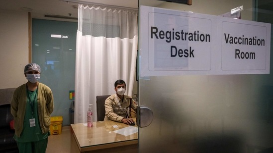 India vaccinated 148,266 people on Monday, taking the total to 381,305. (Bloomberg) India vaccinated 148,266 people on Monday, taking the total to 381,305. (Bloomberg)