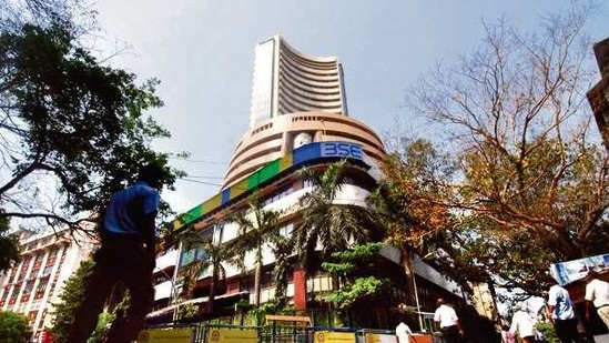 The S&P BSE Sensex slid 0.3% to 48,878.1 as of 9:50 a.m. in Mumbai, with three stocks falling for each one that rose.(HT photo) The S&P BSE Sensex slid 0.3% to 48,878.1 as of 9:50 a.m. in Mumbai, with three stocks falling for each one that rose.(HT photo)