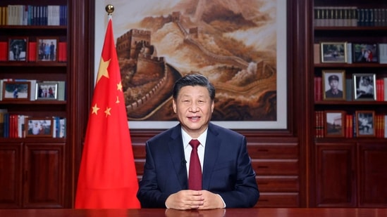 Chinese President Xi Jinping delivers a New Year's address in Beijing.(AP) Chinese President Xi Jinping delivers a New Year's address in Beijing.(AP)