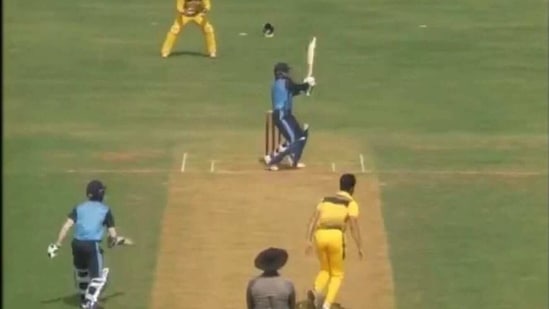 Baroda captain Kedar Devdhar playing a shot during a Syed Mushtaq Ali Trophy match(Twitter)
