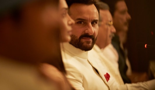 Saif Ali Khan in a still from Tandav. 