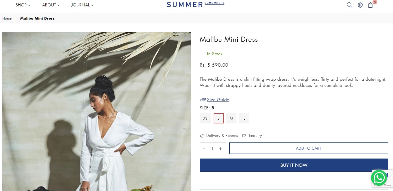 Athiya Shetty's white mini dress from Summer Somewhere(summersomewhereshop.com)