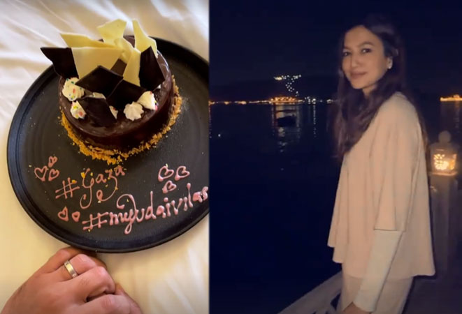 Gauahar Khan and Zaid Darbar at their hotel in Udaipur. Gauahar Khan and Zaid Darbar at their hotel in Udaipur.