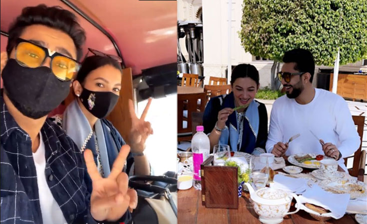 Gauahar Khan and Zaid Darbar enjoy their time in Udaipur. Gauahar Khan and Zaid Darbar enjoy their time in Udaipur.