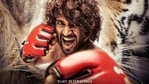 Vijay Deverakonda on the poster of Liger. Vijay Deverakonda on the poster of Liger.
