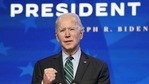 O presidente eleito dos EUA, Joe Biden, fala em sua sede de transição em Wilmington, Delaware, EUA. (Reuters)