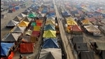 A general view of the tent city at Magh Mela. (File photo) A general view of the tent city at Magh Mela. (File photo)