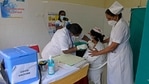 India is administering two vaccines as part of the first phase of Covid-19 immunisation covering roughly 30 million health care and other frontline workers.(AFP) India is administering two vaccines as part of the first phase of Covid-19 immunisation covering roughly 30 million health care and other frontline workers.(AFP)