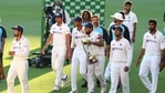 Indian players celebrate with their trophy after defeating Australia by three wickets on the final day of the fourth cricket test at the Gabba, Brisbane, Australia, India won the four test series 2-1.(AP) Indian players celebrate with their trophy after defeating Australia by three wickets on the final day of the fourth cricket test at the Gabba, Brisbane, Australia, India won the four test series 2-1.(AP)