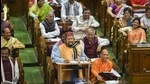 Uttar Pradesh finance minister Suresh Khanna presents the state budget 2020-21 in the UP Legislative Assembly, in Lucknow on February 18, 2020. (PTI) Uttar Pradesh finance minister Suresh Khanna presents the state budget 2020-21 in the UP Legislative Assembly, in Lucknow on February 18, 2020. (PTI)