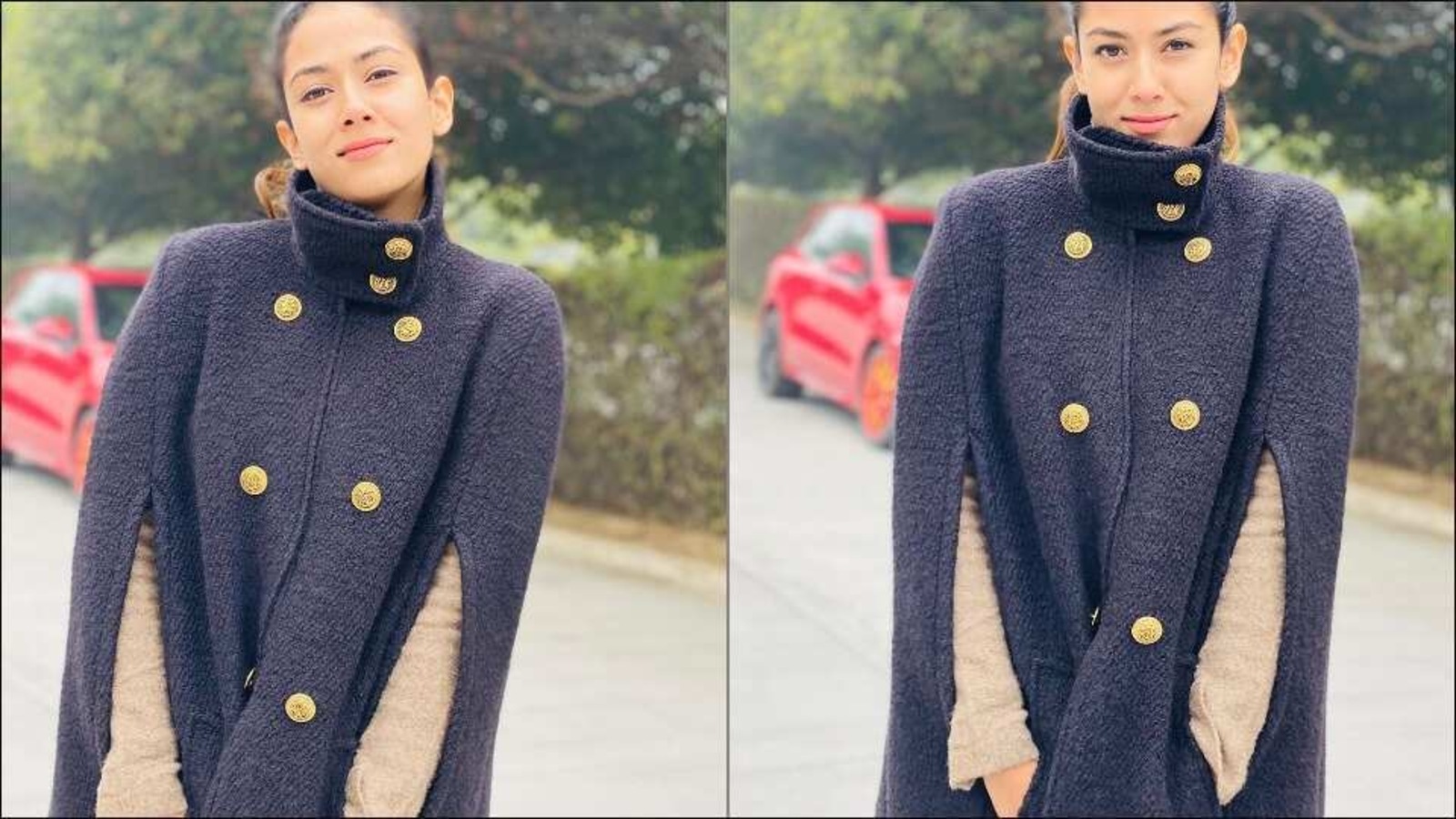 Mira Rajput chic ‘snuggle’ fashion in cape with a high neck is winter ...
