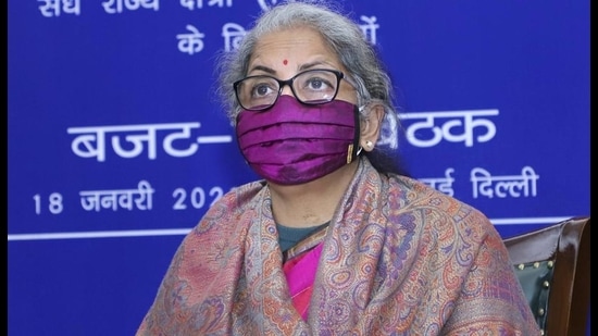 Union finance minister Nirmala Sitharaman chairs a pre-Budget meeting with states and UT's ministers at north Block, in New Delhi on January 18. (PTI) Union finance minister Nirmala Sitharaman chairs a pre-Budget meeting with states and UT's ministers at north Block, in New Delhi on January 18. (PTI)