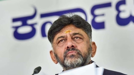 KPCC President D K Shivakumar during a press conference at the party office in Bengaluru, Karnataka.(PTI File photo) KPCC President D K Shivakumar during a press conference at the party office in Bengaluru, Karnataka.(PTI File photo)