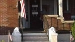 The unknown thief or thieves took two 100-pound lion statues that adorned the porch of the house.(Facebook/@Beth Hartman) The unknown thief or thieves took two 100-pound lion statues that adorned the porch of the house.(Facebook/@Beth Hartman)