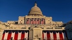 View of the US Capitol as the sun sets ahead of the 59th inaugural ceremony for President-elect Joe Biden and Vice President-elect Kamala Harris in Washington, DC.(AP) View of the US Capitol as the sun sets ahead of the 59th inaugural ceremony for President-elect Joe Biden and Vice President-elect Kamala Harris in Washington, DC.(AP)