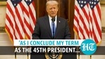 Outgoing US President Donald Trump released a farewell video address Outgoing US President Donald Trump released a farewell video address