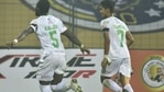 Varney Kallon slotted his effort into the back of the net to double the lead. (AIFF) Varney Kallon slotted his effort into the back of the net to double the lead. (AIFF)