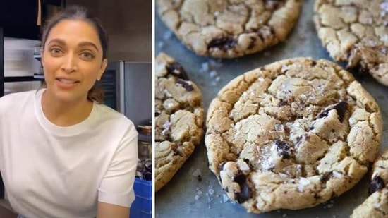 Bake chocolate chip cookies at home just like Deepika Padukone(Instagram/ deepikapadukone and recipesworthyourtime)