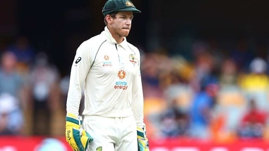 Australia captain Tim Paine looks on. (Getty Images)