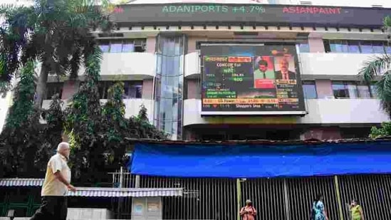 After opening on a negative note, the 30-share BSE Sensex was up by 17.84 points or 0.04 per cent at 47,764.06 in morning session.(PTI) After opening on a negative note, the 30-share BSE Sensex was up by 17.84 points or 0.04 per cent at 47,764.06 in morning session.(PTI)