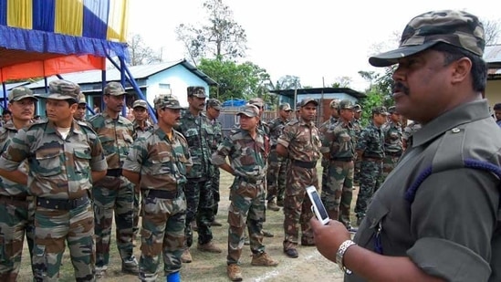 File photo of an ULFA cadre in 2011.(Mint File Photo) File photo of an ULFA cadre in 2011.(Mint File Photo)