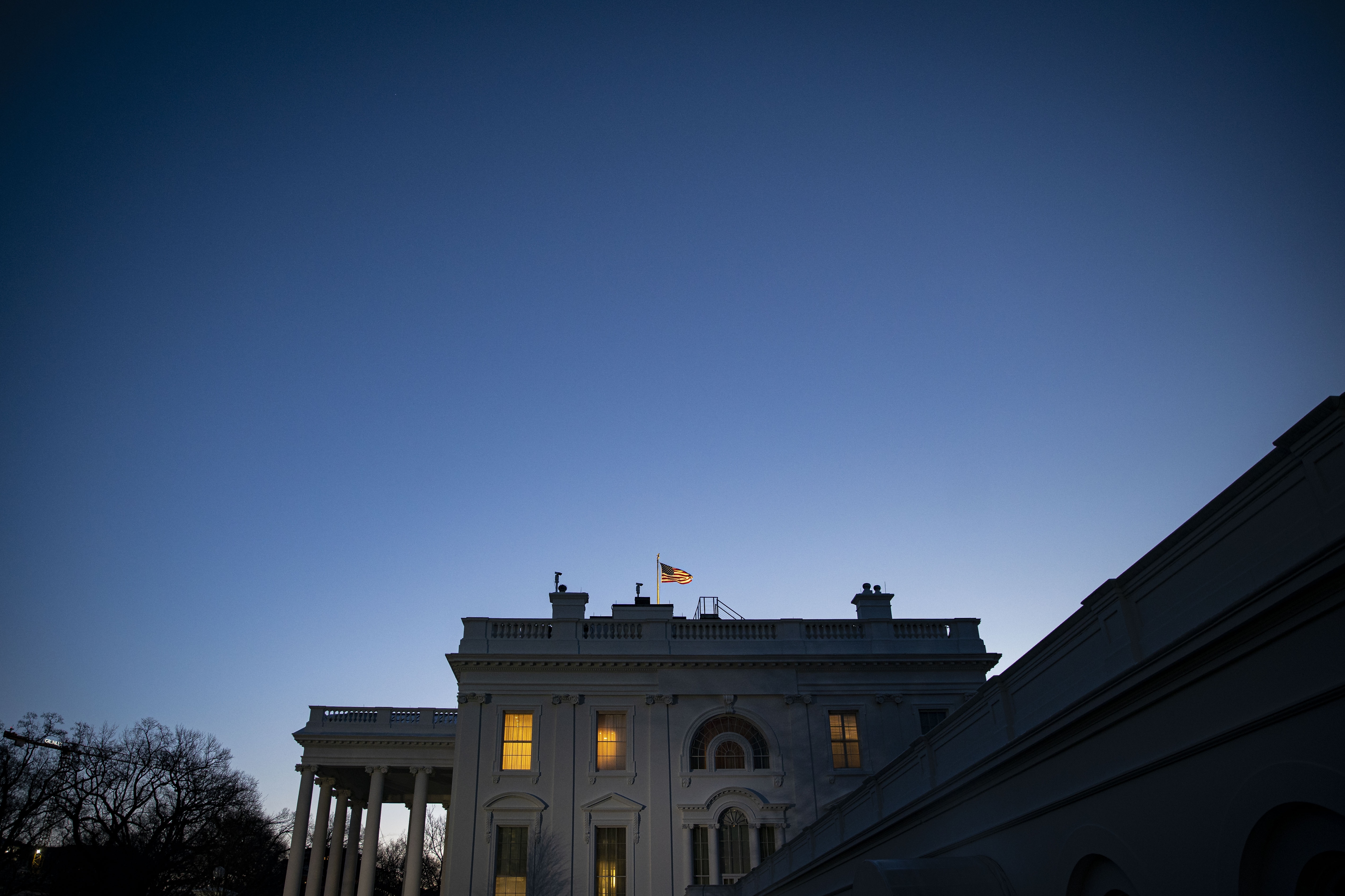 The White House at dawn in Washington, DC, US, (Bloomberg)