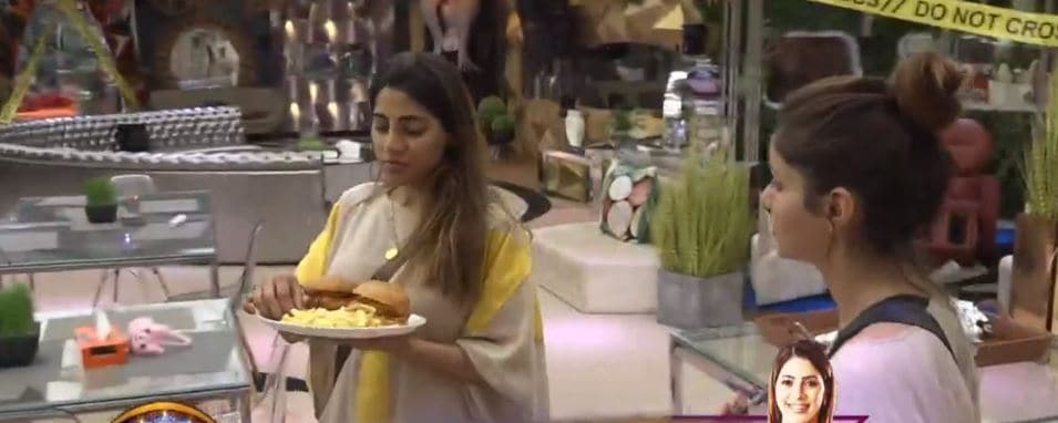 Nikki was the first one to take up the plate of food offered by Bigg Boss. (Colors)
